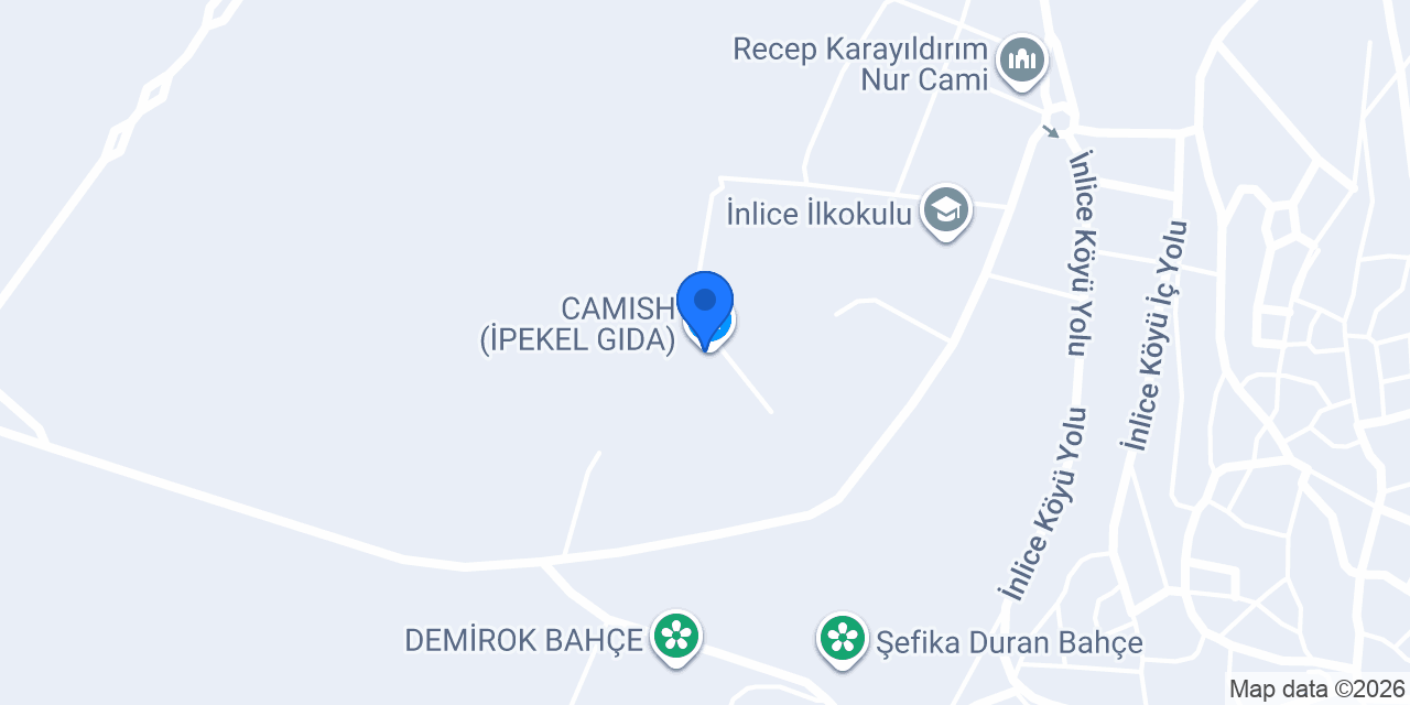 CAMISH (İPEKEL GIDA) konumu