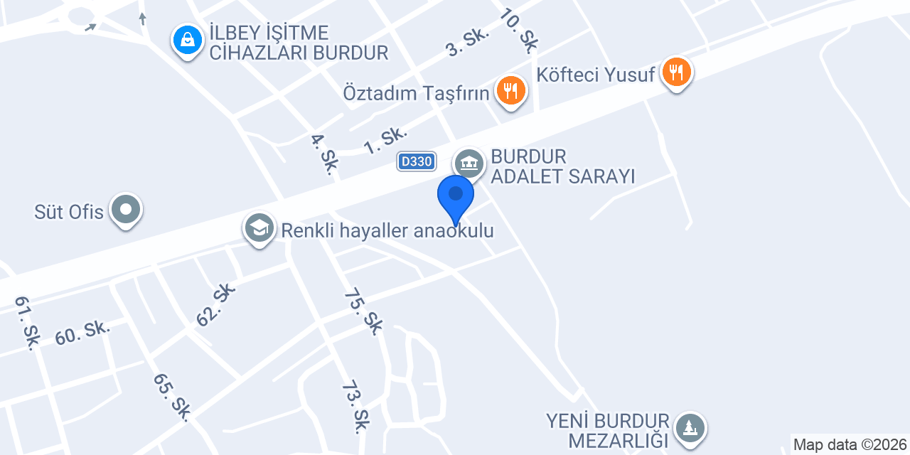 AVUKAT ŞERİFE ÇAYIR - Burdur konumu