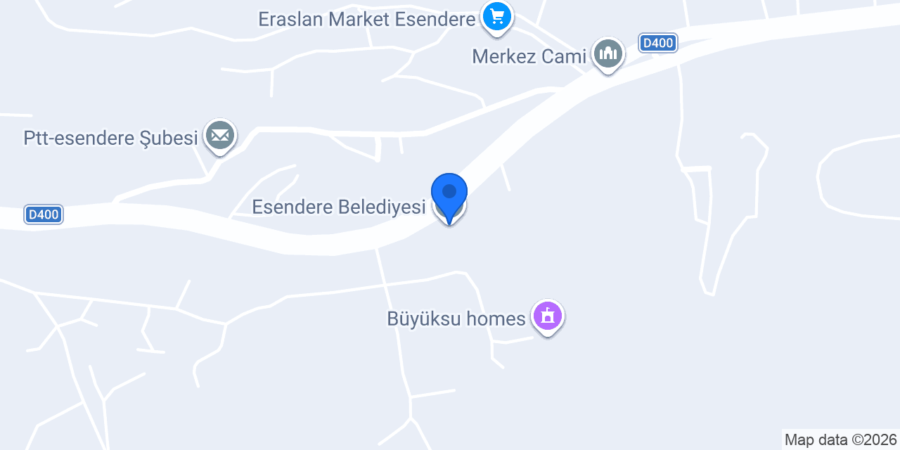 Esendere Belediyesi konumu
