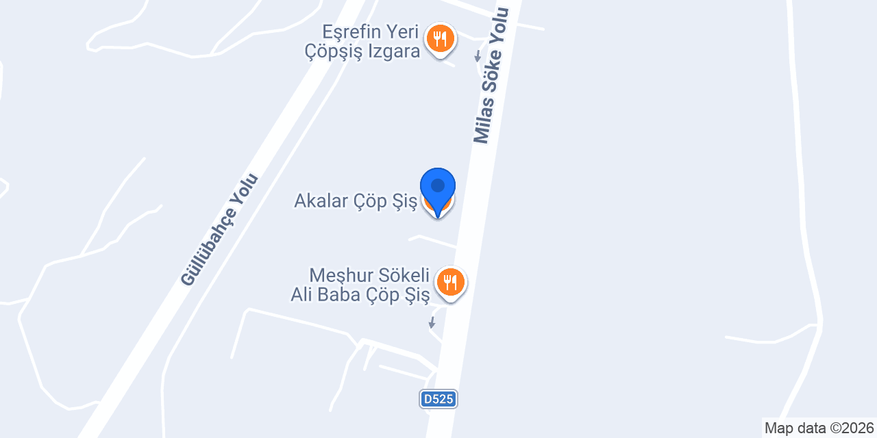 Akalar Çöp Şiş konumu