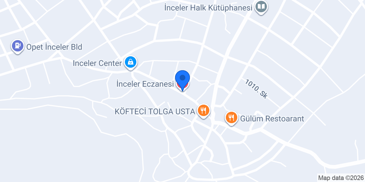 İnceler Eczanesi konumu