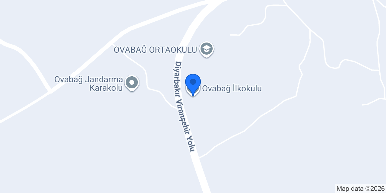 Ovabağ İlkokulu konumu