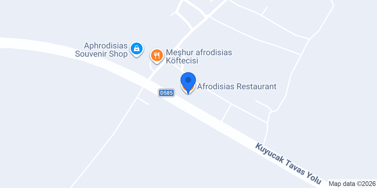 Afrodisias Restaurant konumu