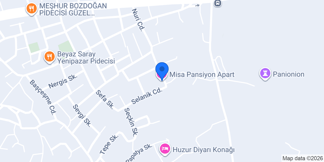 Misa Pansiyon Apart konumu