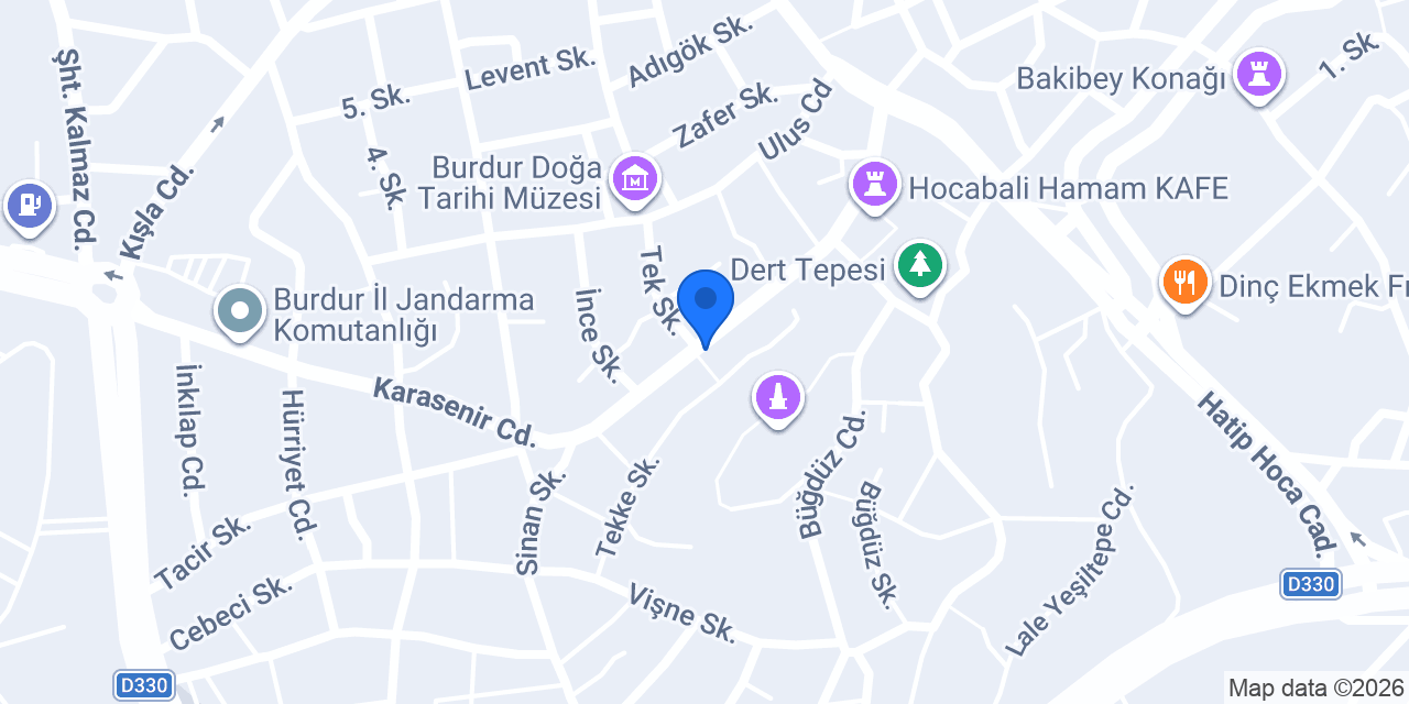 Hilal Değirmen konumu