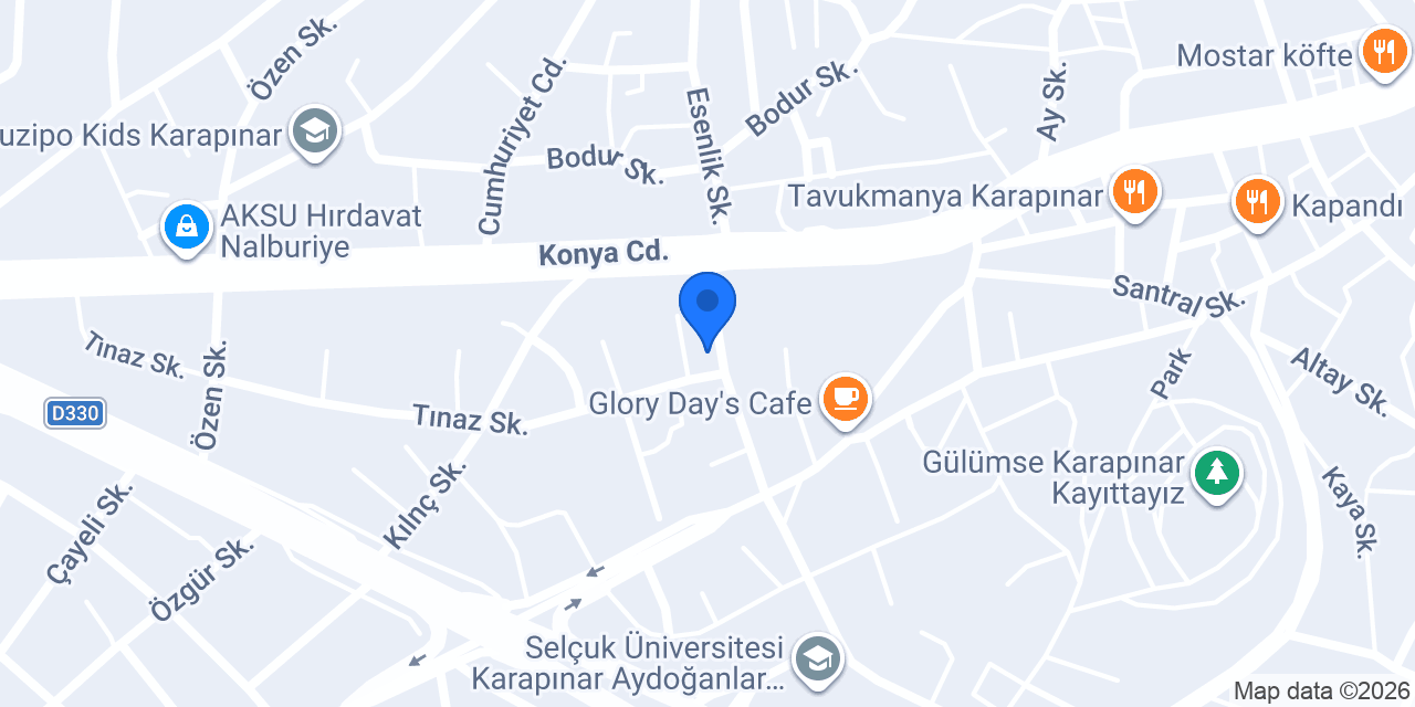 Akçasız elektrik konumu