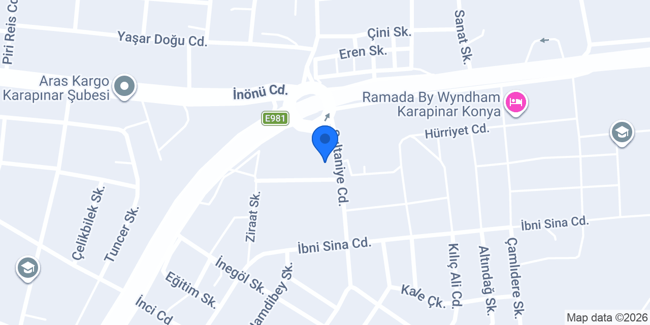 Yalçınöz Eczanesi konumu