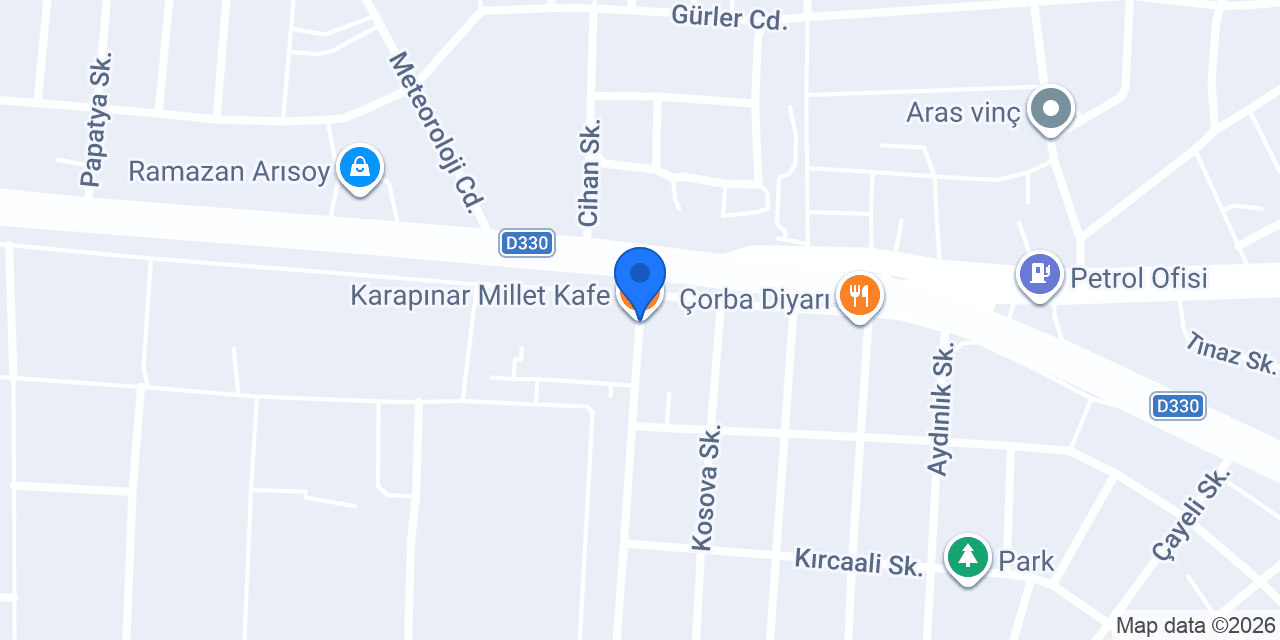 Karapınar Millet Kafe konumu