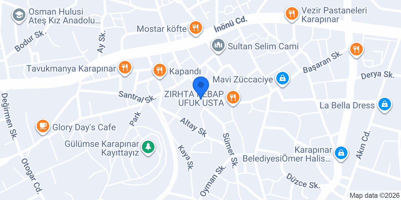 Vatan Et Kasap&Pişirici konumu