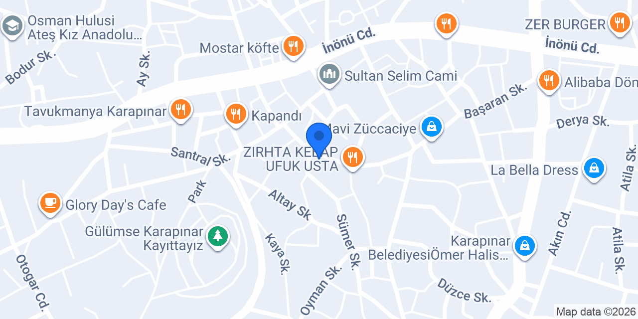 Fethi TÜRKOĞLU Veteriner Kliniği konumu
