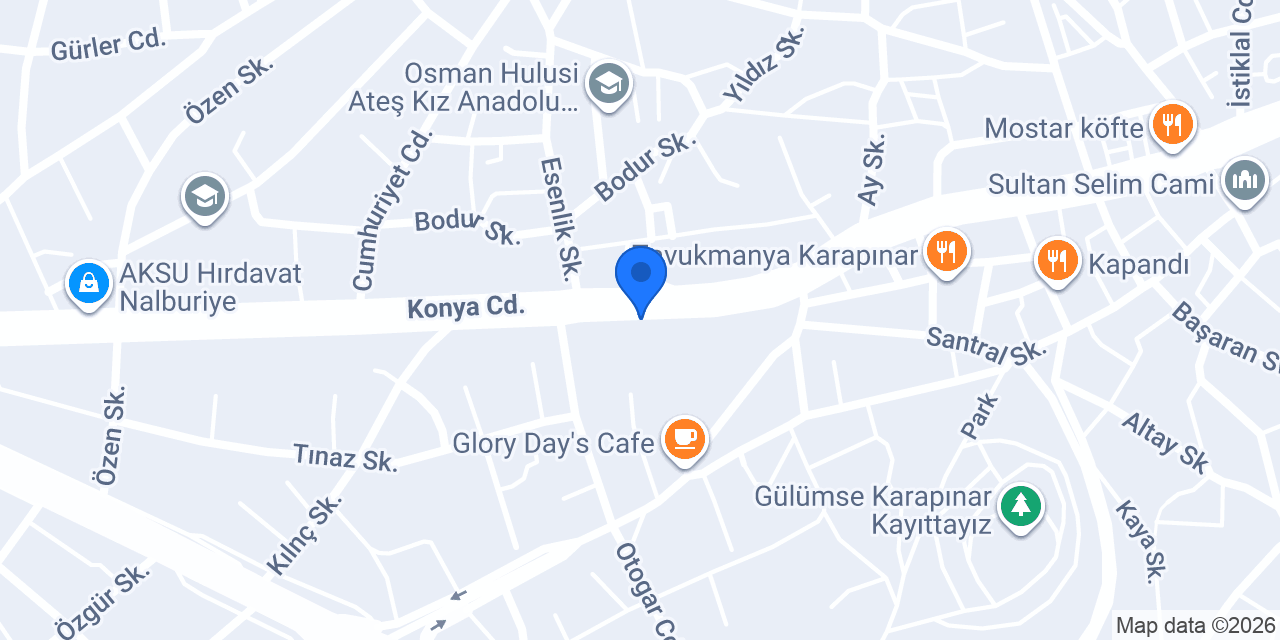 Taşpınar Mobilya konumu