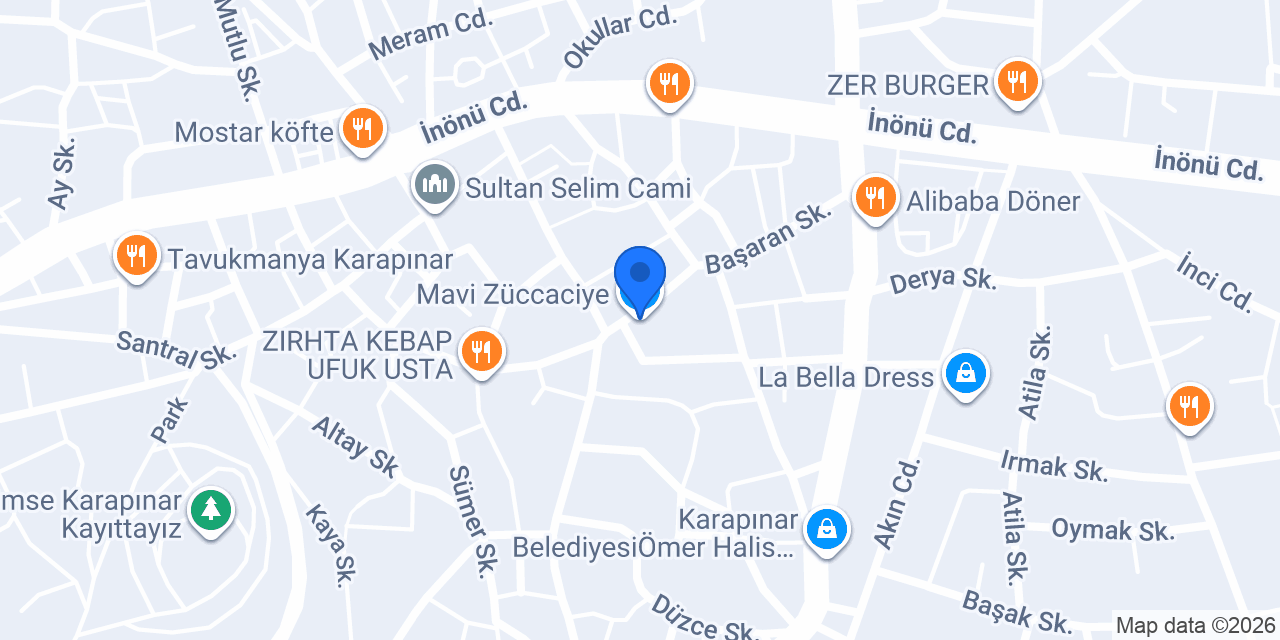Mavi Züccaciye konumu