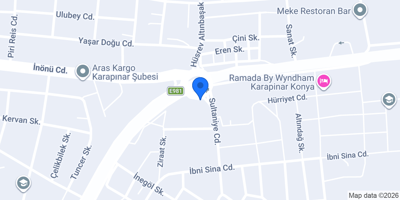 Karapınar Hastane Taksi konumu