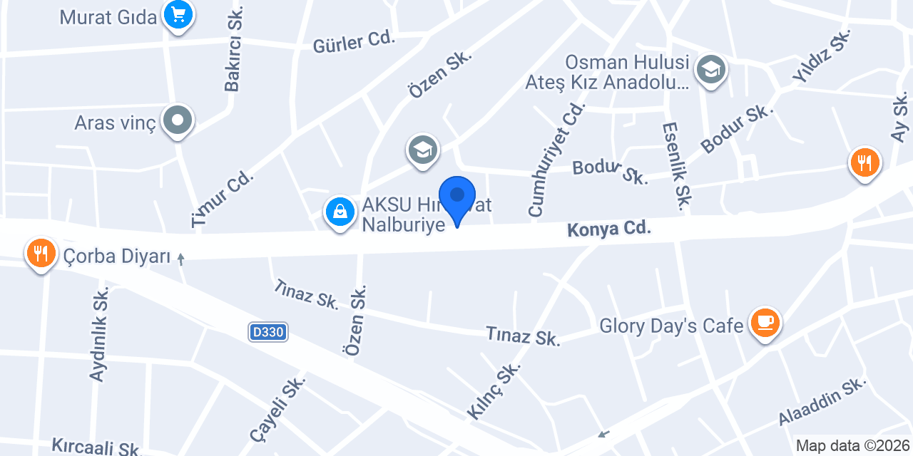 Babacan Çiğ Köfte Karapınar konumu