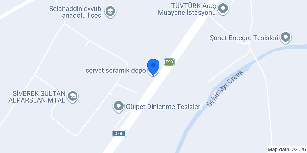servet seramik depo konumu
