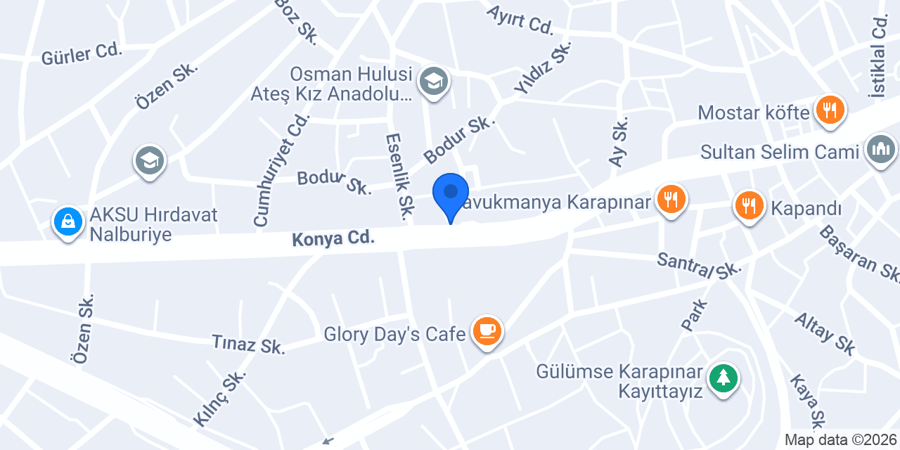 Yapı Kredi - Karapınar Şubesi konumu