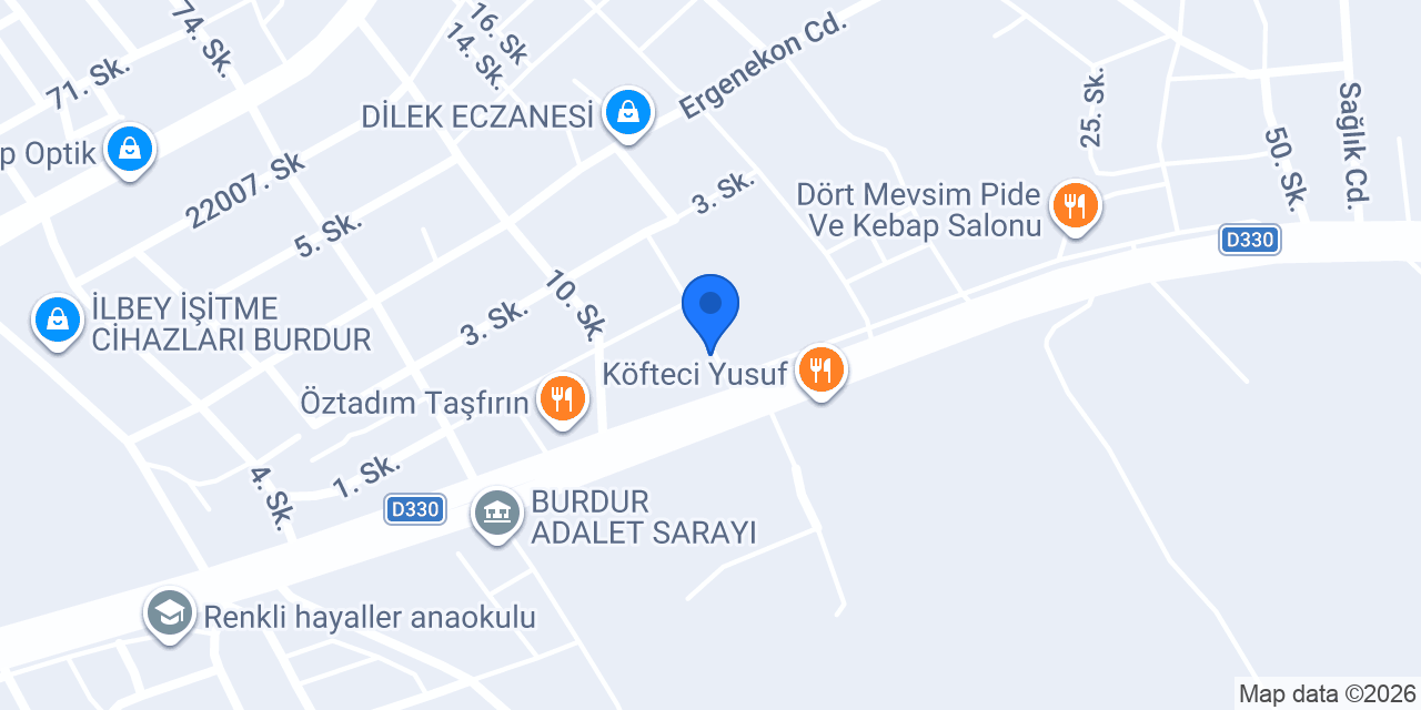 Burgüvendik Dondurma Adliye konumu