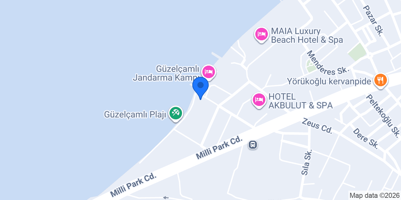 GREEN GOLD HOTEL BEACH konumu