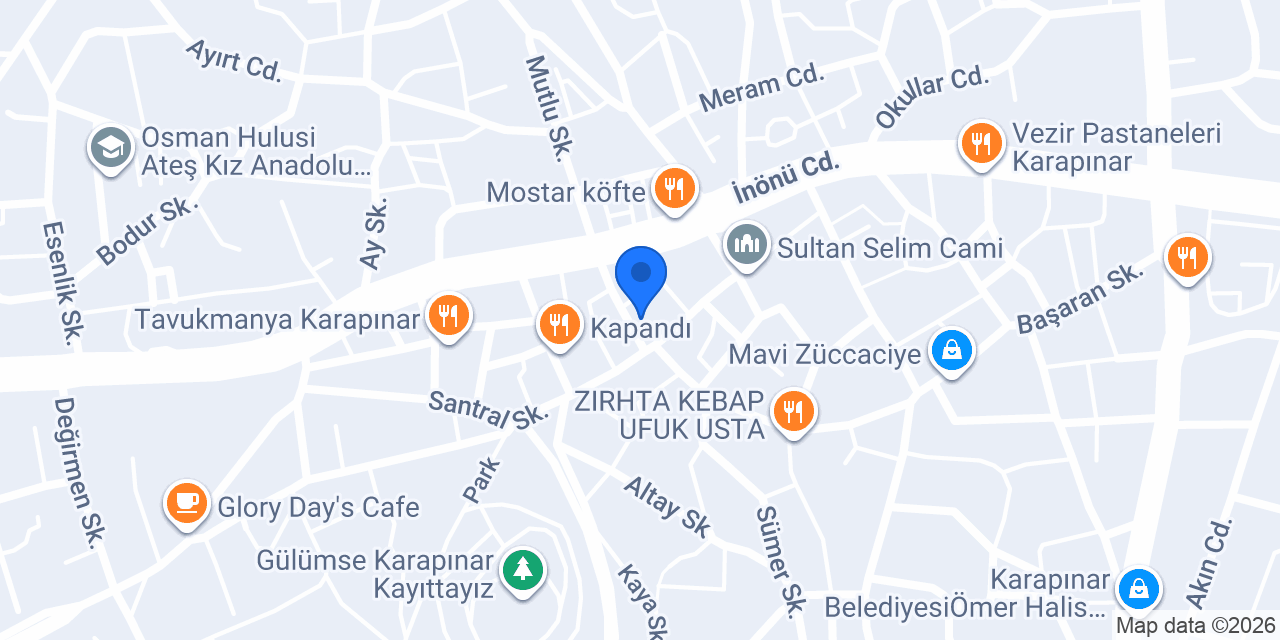 Siftah döner kebap salonu konumu