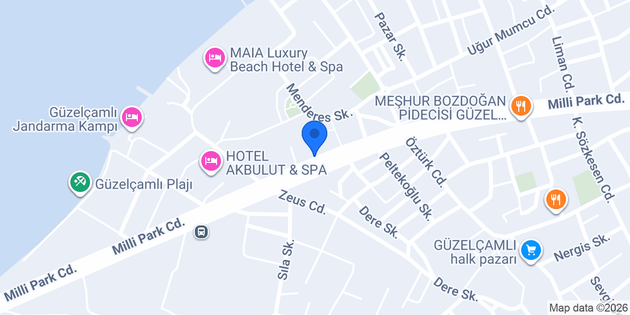Doridaş Hotel konumu