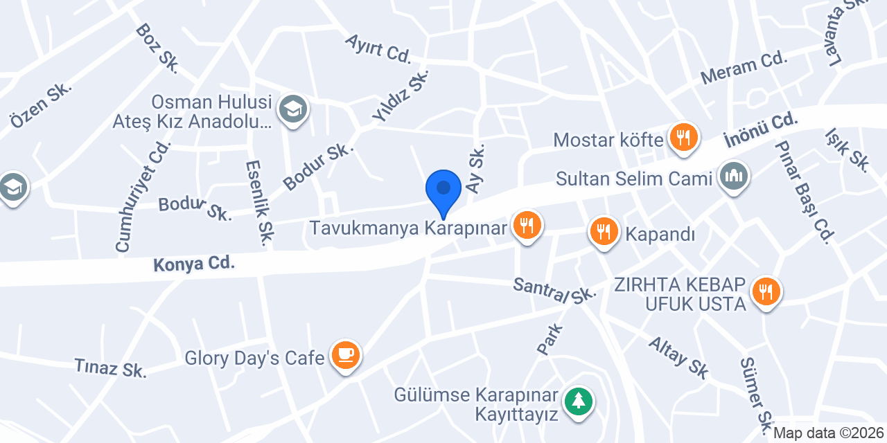 Eredem Pastanesi Karapınar konumu