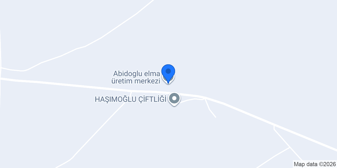 Abidoglu elma üretim merkezi konumu