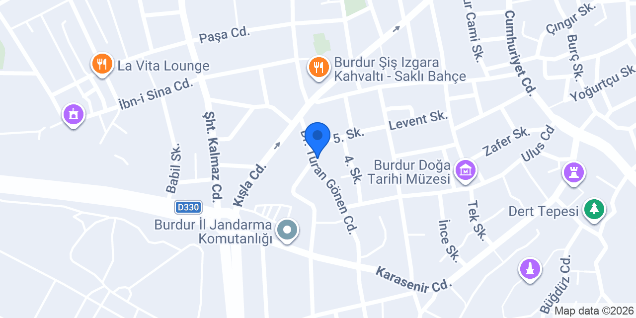 Korkutal Erkek Öğrenci Pansiyonu konumu