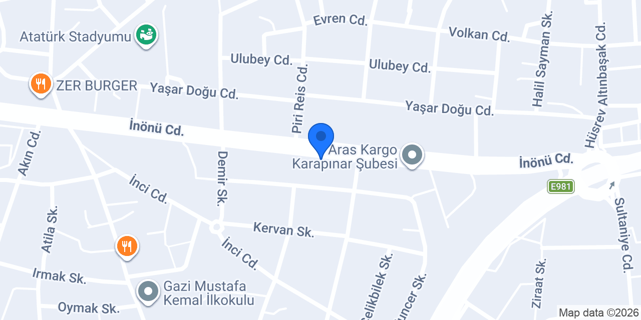 Karapınar Adliyesi konumu