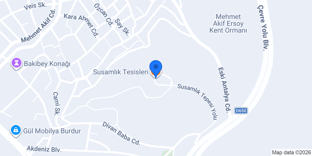 Susamlık Tesisleri konumu