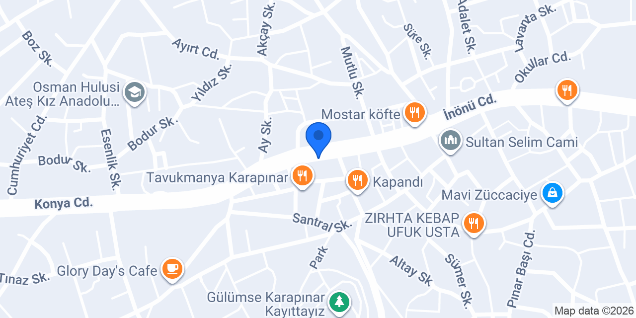 Başkent döner ve çorba salonu konumu