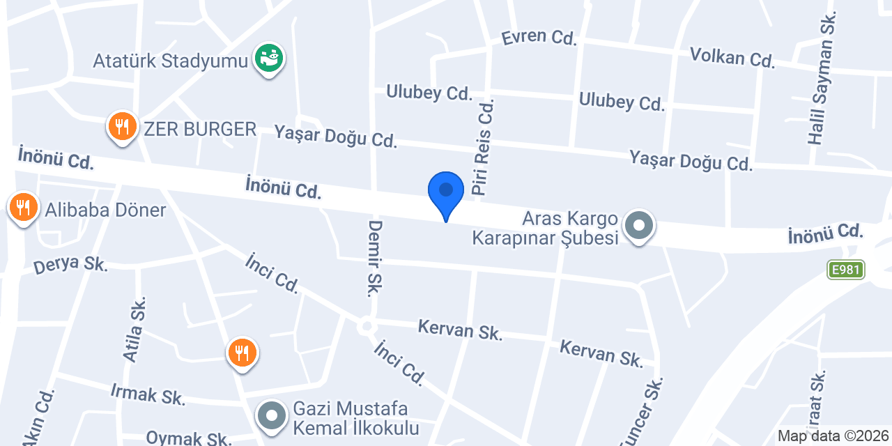 Kardeşler Tatlı Dondurma konumu