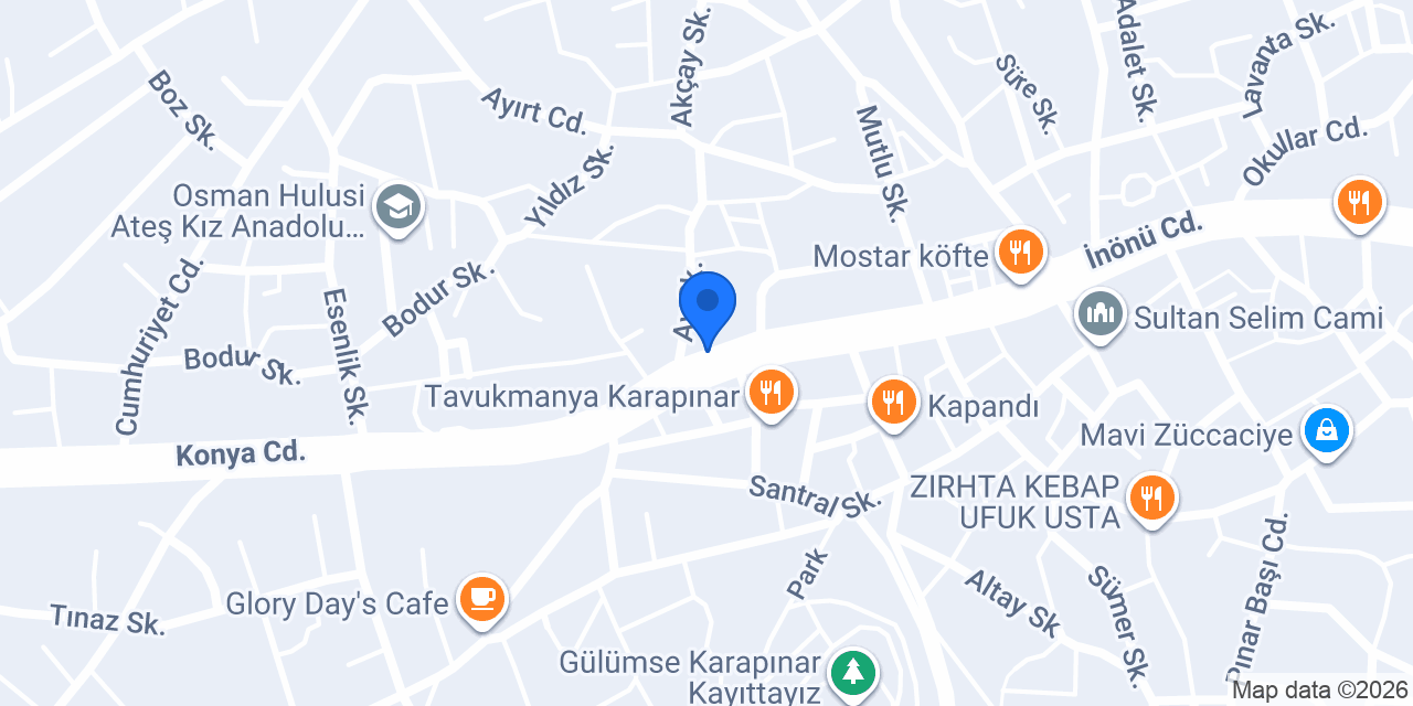Şölen Pastanesi konumu