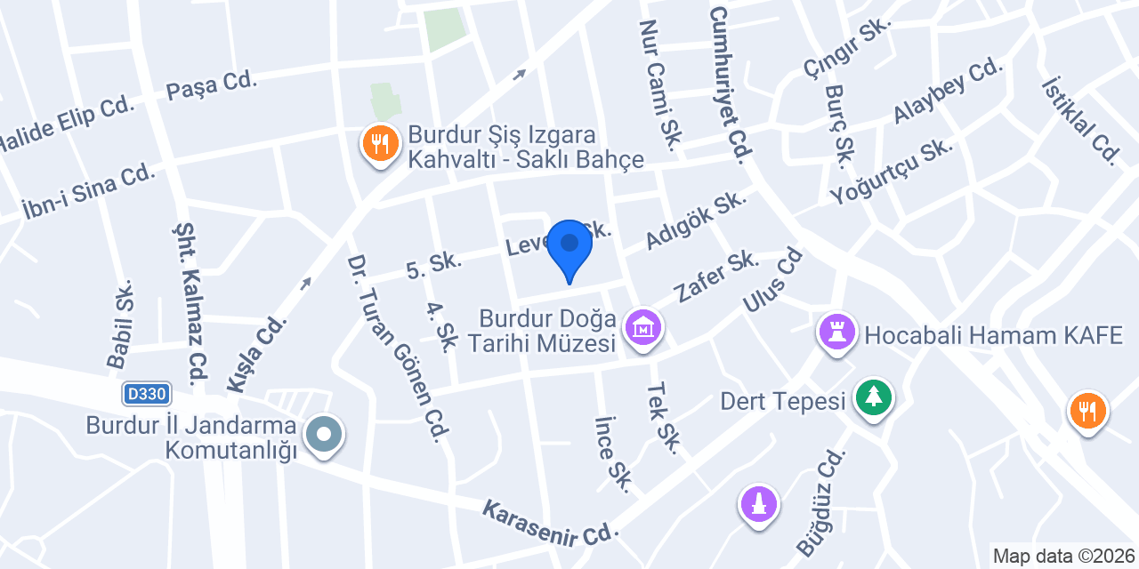 Merit Hafriyat - Burdur konumu