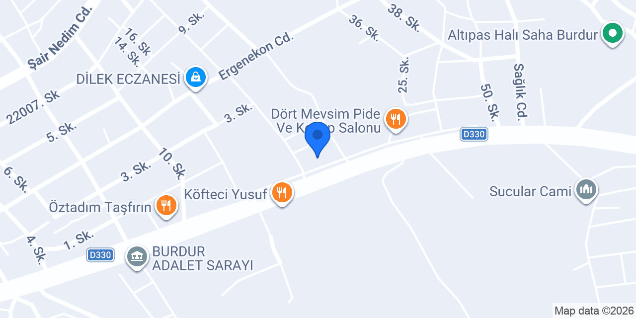 Yataş Bedding I Burdur konumu