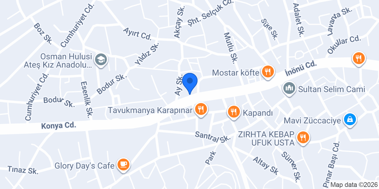 Karapınar Buse Çiçekçilik konumu