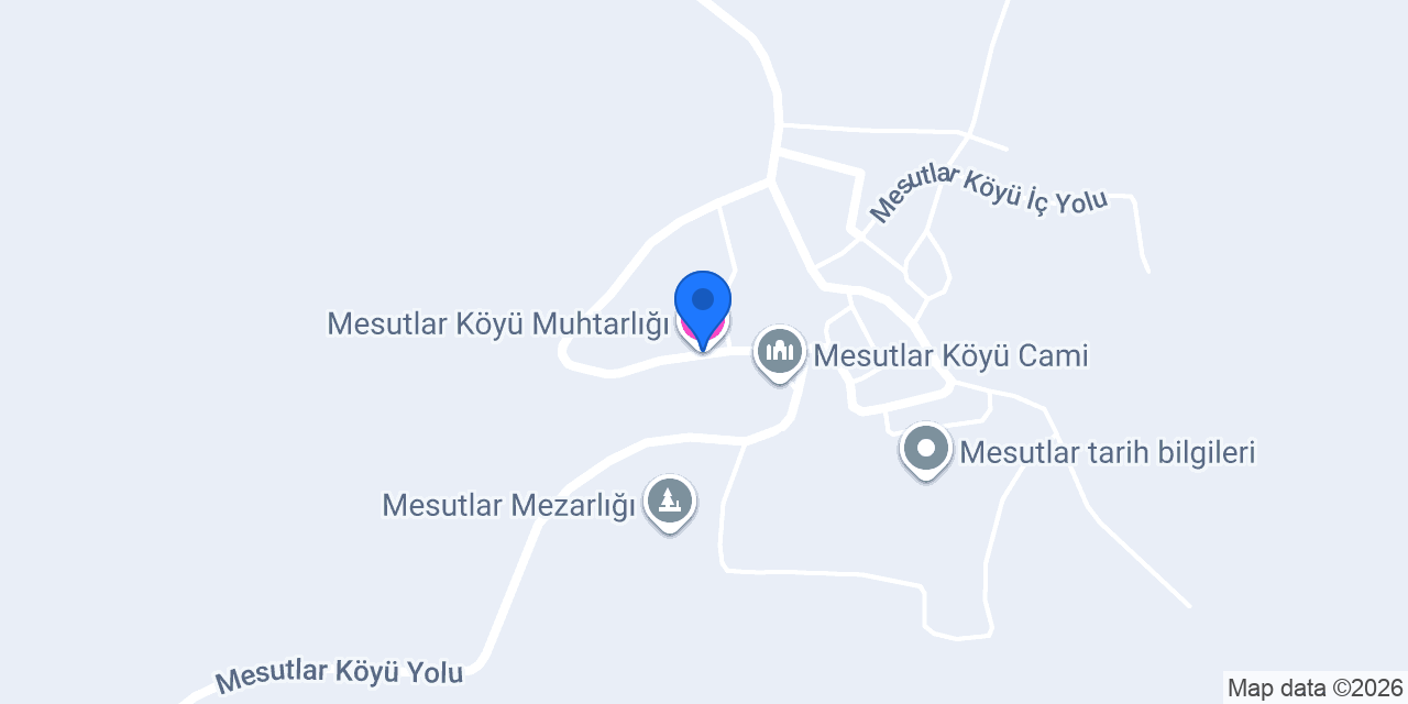 Mesutlar Köyü Muhtarlığı konumu