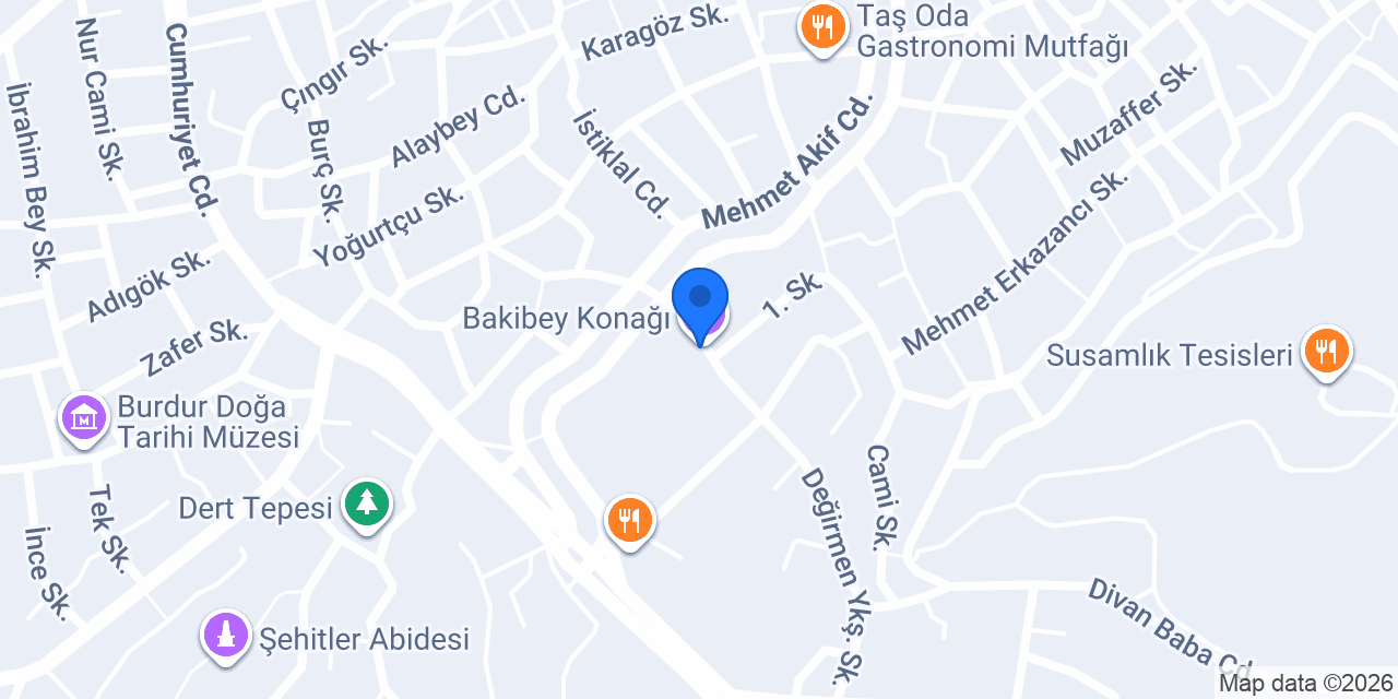 Bakibey Konağı konumu