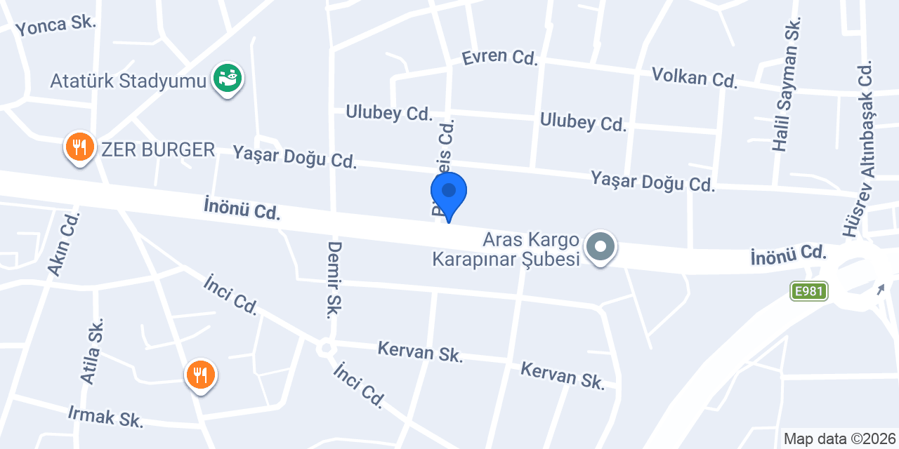 Karapınar Mesleki Eğitim Merkezi konumu