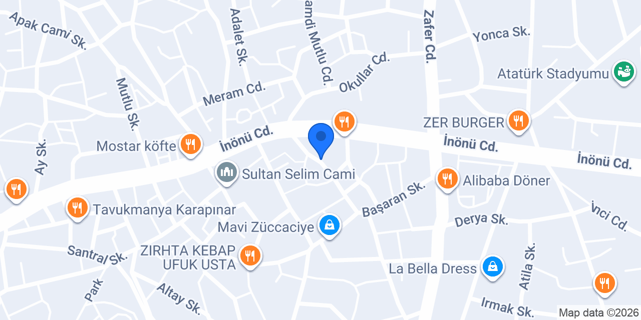 Maviler Toptan Gıda konumu