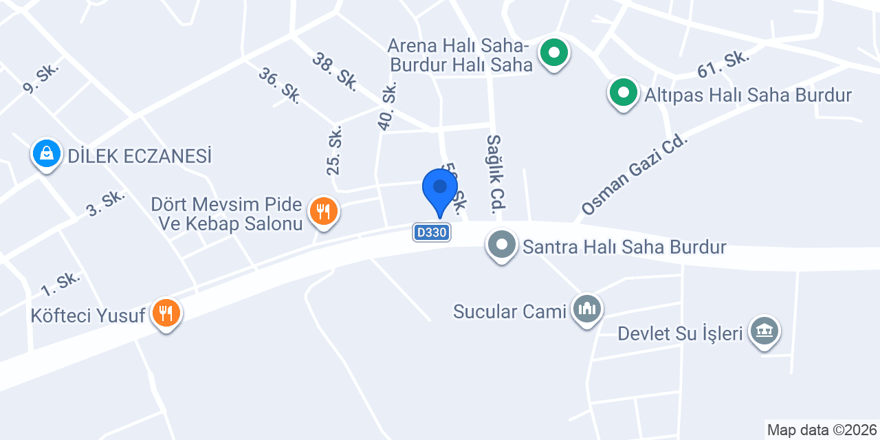 BELLONA BURDUR konumu