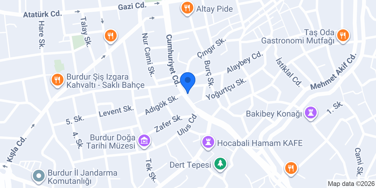 Yıldırım Rent A Car konumu