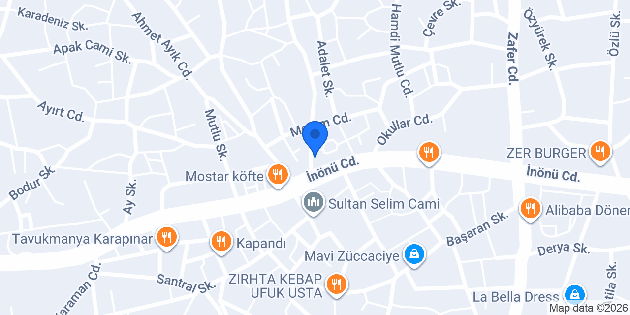 Dilekli Veteriner Kliniği konumu