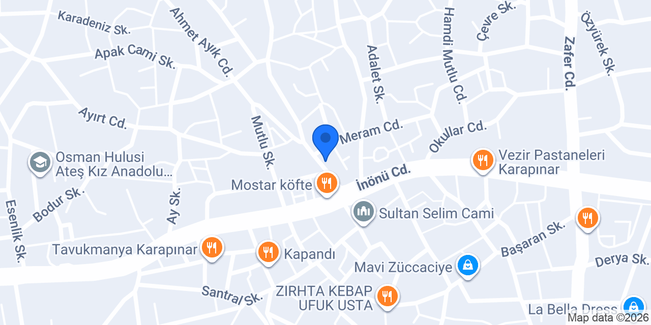 Karapınar Merkez Dönerci Soner Usta konumu