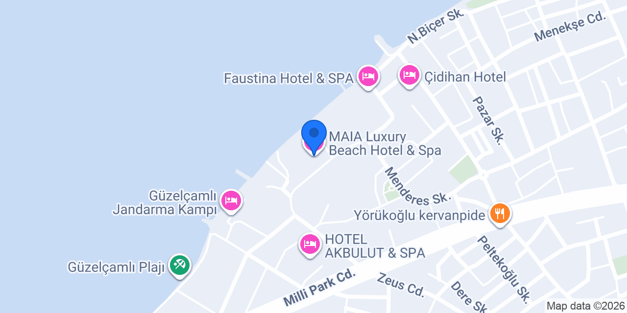 MAIA Luxury Beach Hotel & Spa konumu