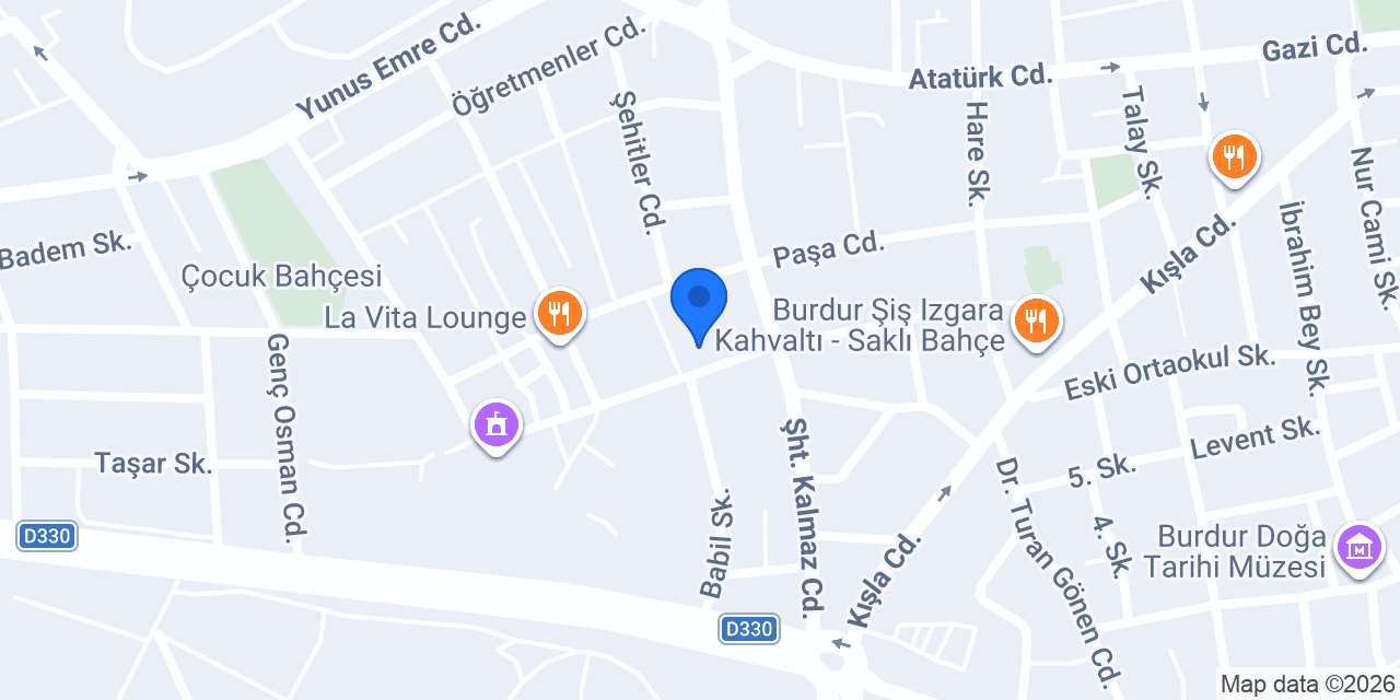 Nargile Sokağı konumu