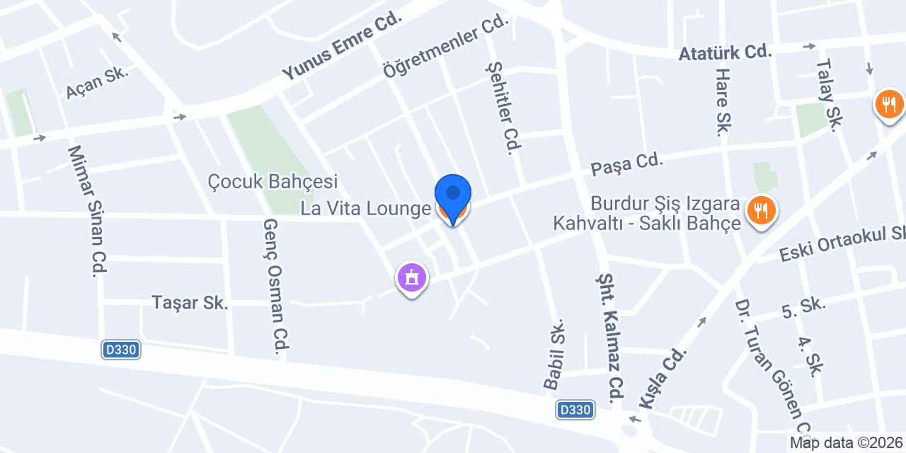 La Vita Lounge konumu