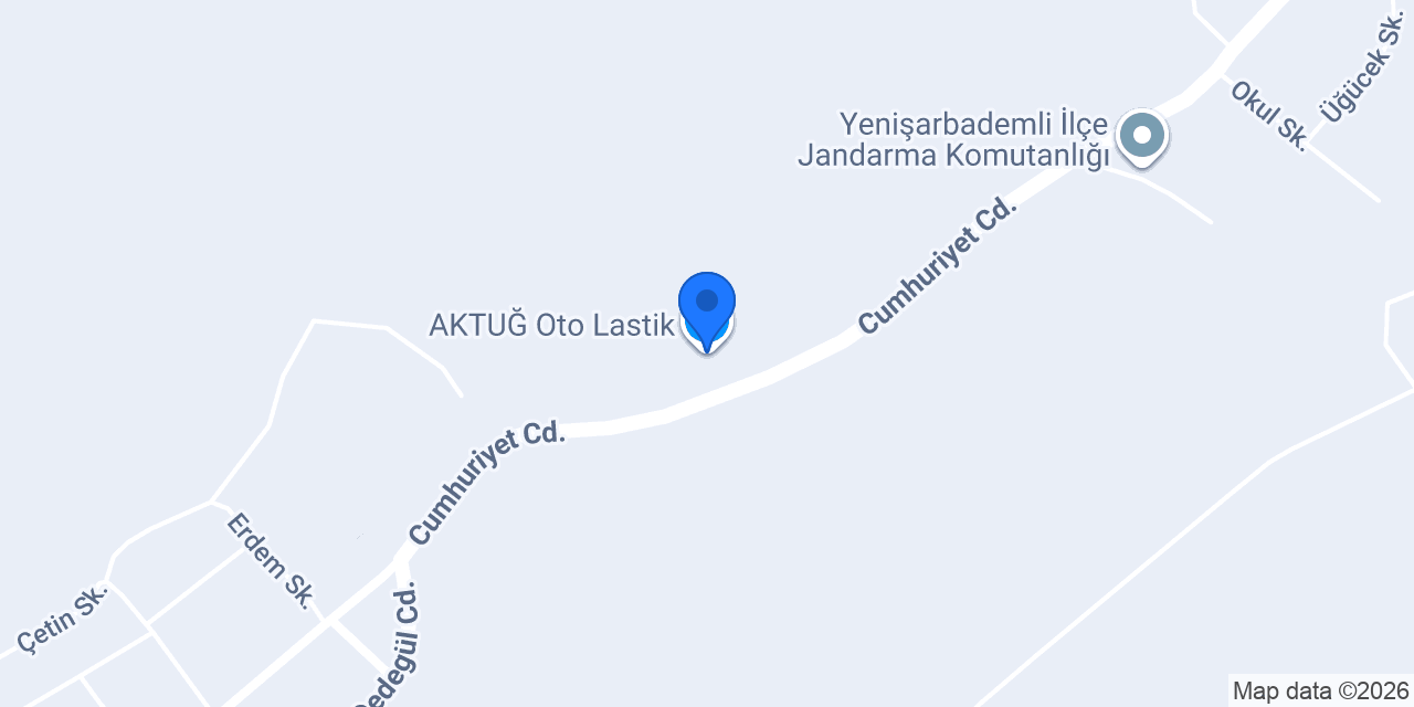 AKTUĞ Oto Lastik konumu