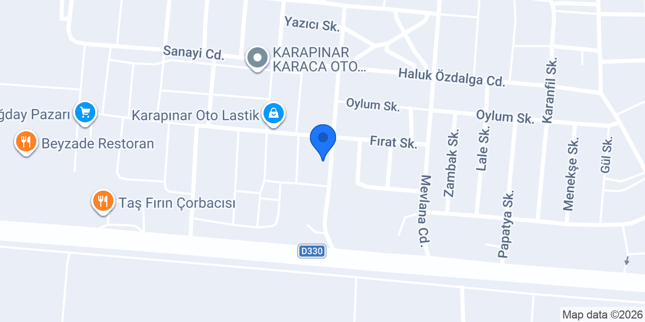 Bilgeç oto lastik konumu