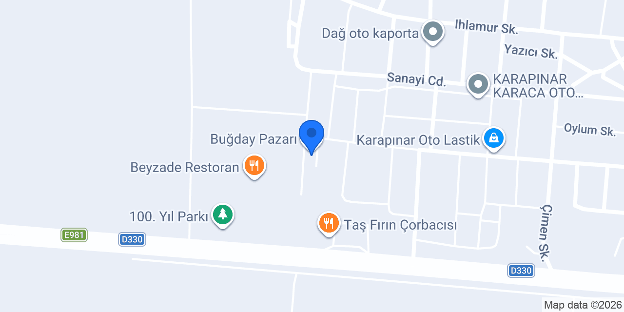 Karagöz çay ve tost evi konumu