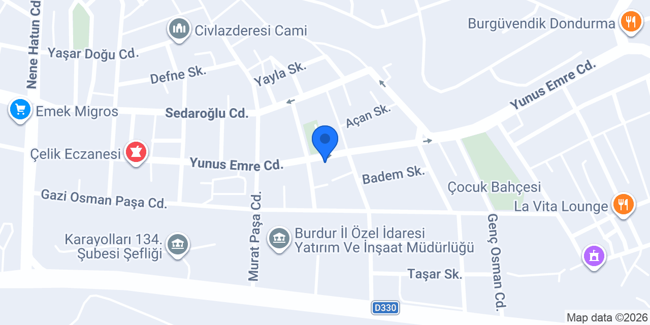 Hakan Dadak Veteriner Kliniği konumu